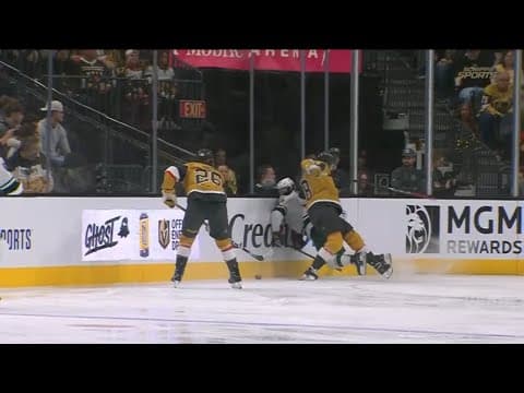 Tomas Hertl Game Misconduct Against Ryan Hartman For Boarding