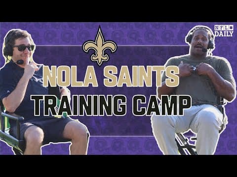 Saints camp with Cam Jordan, Chris Olave Juwan Johnson and Justin Reid