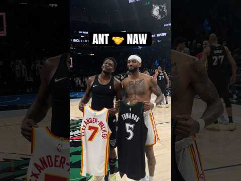 Anthony Edwards and Nickeil Alexander-Walker Swap Jerseys 🤩