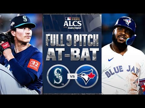 FULL 9-PITCH AT-BAT between Vladimir Guerrero Jr. and Bryan Woo in Game 7 of the ALCS π³