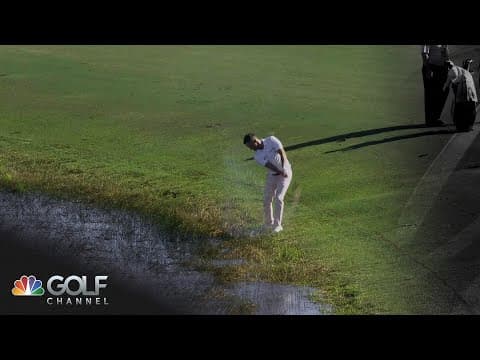 Wyndham Clark converts near-water shot into birdie at Hero World Challenge | Golf Channel