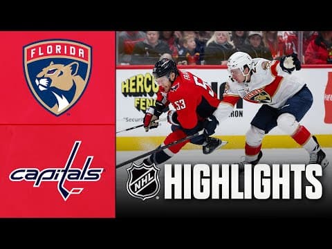 Panthers vs. Capitals | NHL Highlights | January 17, 2026