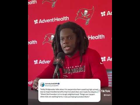 Teddy Bridgewater spoke on his suspension from high school football (via @jennalaineespn/TT)