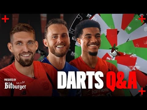 Robert Andrich taking the train to training?! | Bitburger Darts Q&A