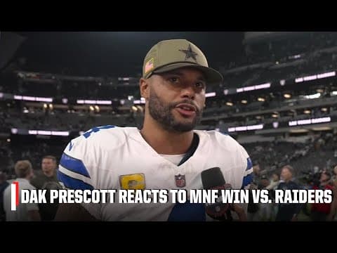 Dak Prescott says the Cowboys are honoring Marshawn Kneeland with their effort | NFL on ESPN