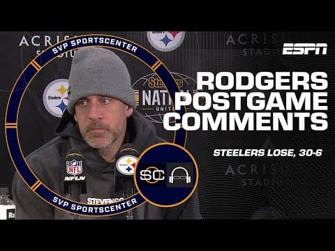 Texans vs. Steelers Reaction: Aaron Rodgers speaks, Anderson & Al-Shaair talk win | SC with SVP